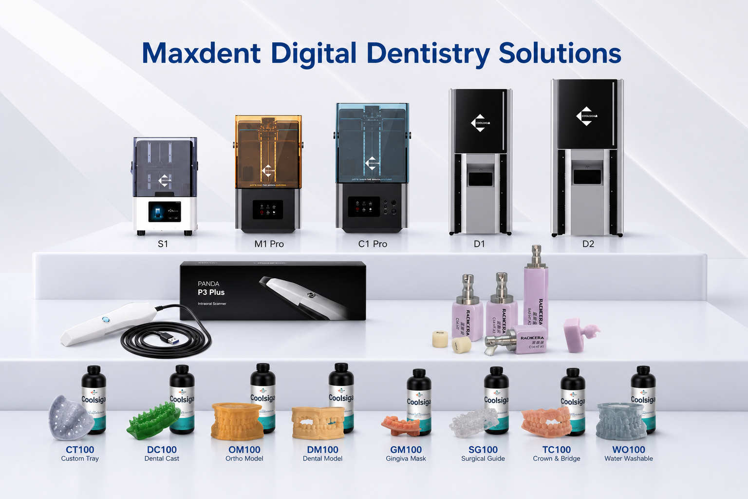 Maxdent Digital Dentistry Solutions product lineup