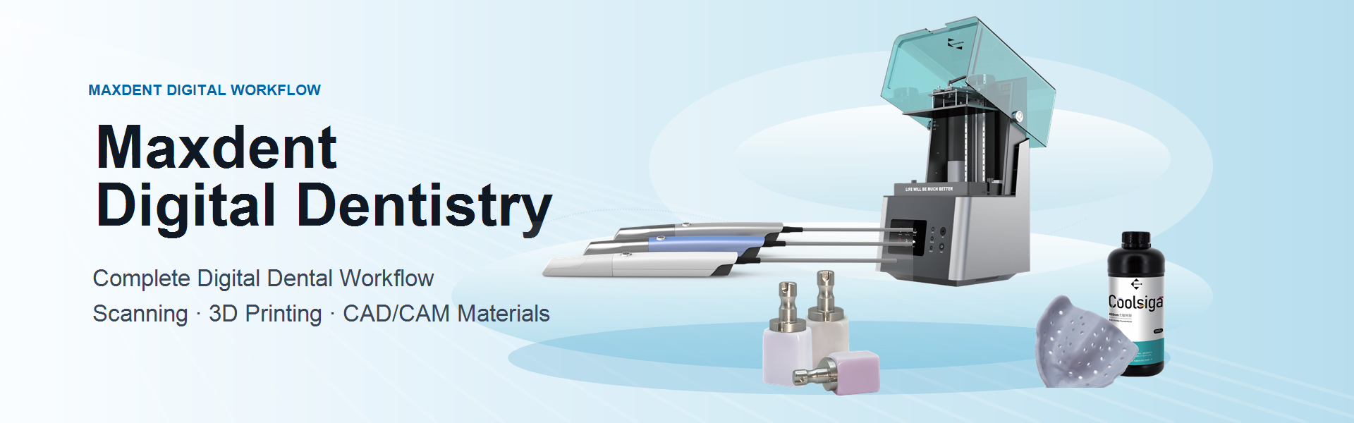 Maxdent digital dentistry product portfolio